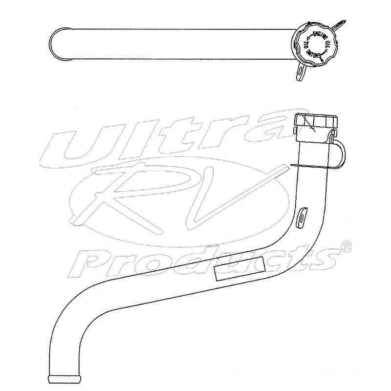 W0007861 Engine Oil Fill Tube (Includes Cap) Workhorse Parts